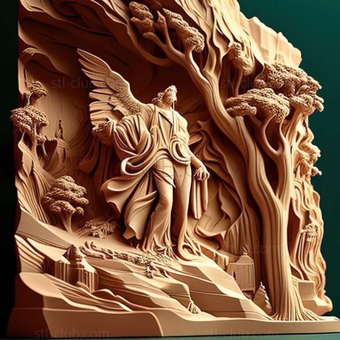 3D model Thomas Cole American artist (STL)